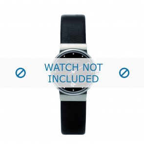 Skagen correa de reloj 355SSLB Piel Negro 14mm