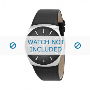 Skagen correa de reloj SKW6017 Piel Negro 30mm