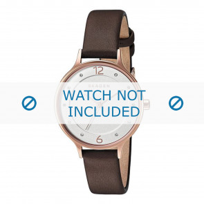 Correa de reloj Skagen SKW2472 Cuero suave Marrón 12mm