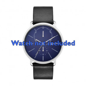 Correa de reloj Skagen SKW6241 Cuero Negro 20mm