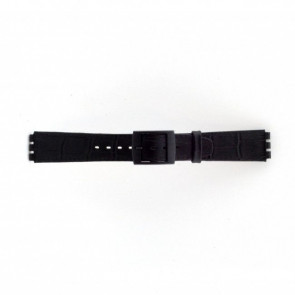 Correa de reloj Swatch SC16.01 Cuero Negro 16mm