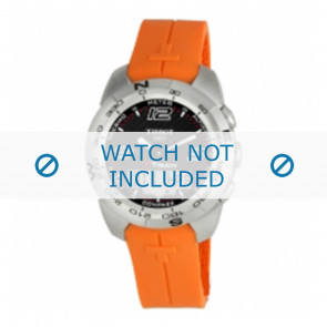 Tissot correa de reloj T047.420.1 T-Touch Expert - T603026664 Caucho / plástico Naranja 21mm