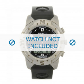 Tissot correa de reloj Z251-351 T-Touch - T610014552 Caucho / plástico Negro 20mm