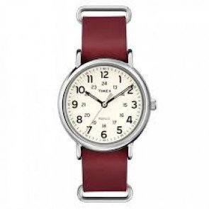 Correa de reloj Timex 2P493 Cuero Rojo 20mm