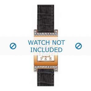 Tommy Hilfiger correa de reloj TH-23-1-25-0645 / TH679300857 Piel de cocodrilo Marrón 16mm + costura marrón