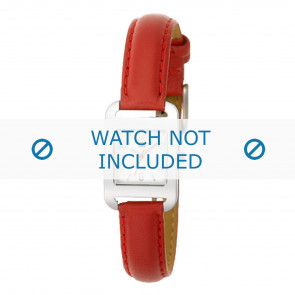 Tommy Hilfiger correa de reloj TH-27-3-14-0654 / TH679300869 / 1780678 Cuero Rojo 12mm + costura roja