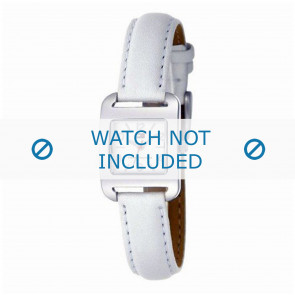 Tommy Hilfiger correa de reloj TH-27-3-14-0654 - TH679300872 / 1780681 Cuero Blanco 12mm + costura blanca