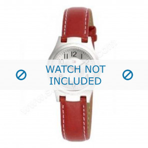 Tommy Hilfiger correa de reloj TH-27-3-14-0655 - TH679300875 / 1780686 Cuero Rojo 14mm + costura blanca