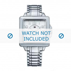 Tommy Hilfiger correa de reloj TH679000918 / TH-65-3-14-0757 - 1780825 Metal Plateado 16mm