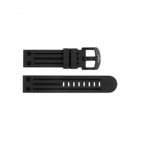 TW Steel correa de reloj TWB57 Silicona Negro 22mm