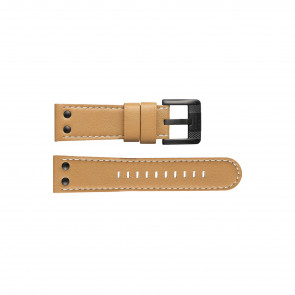 TW Steel correa de reloj TWB66L Cuero Marrón 24mm + costura blanca