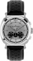 Correa de reloj Jacques Lemans 1-1415-ZW Cuero Negro 26mm