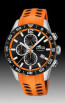 Correa de reloj Lotus 18590-1 Silicona Naranja 22mm