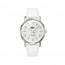 Lacoste correa de reloj 2000631 / LC-41-3-14-2223 Cuero Blanco 20mm + costura blanca