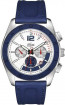 Lacoste correa de reloj 2010666 / LC-53-1-29-2387 Cuero Azul  24mm + costura azul