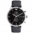 Correa de reloj Armani AR0397 Cuero Negro 22mm