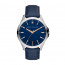 Correa de reloj AX2406 Cuero Azul 22mm