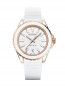 Correa de reloj Balmain B43362225 / 1732651 Caucho Blanco 18mm