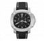 Burberry correa de reloj BBY1100 Cuero Negro + costura blanca