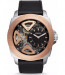 Correa de reloj Fossil BQ2208 Cuero Negro 24mm