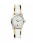 Correa de reloj Burberry BU1395 Cuero/Textil Blanco