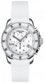 Correa de reloj Certina C610015566 / C014217A Silicona Blanco