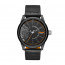 Diesel correa de reloj DZ1845 Cuero Negro 24mm + costura negro
