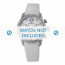 Edox correa de reloj 10018-3D-AIN1 Cuero Blanco