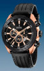 Festina correa de reloj F16900 / F16900-1 Cuero Negro + costura negro