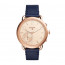Correa de reloj Fossil FTW1128 Cuero Azul 18mm