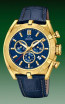 Correa de reloj Jaguar J858-2 Cuero Azul