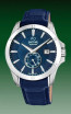 Correa de reloj Jaguar J878-2 Cuero Azul 22mm