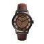 Fossil correa de reloj ME3098 Cuero Marrón 22mm + costura marrón