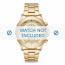 Michael Kors correa de reloj MK8570  Metal Dorado 22mm