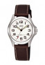 Lorus correa de reloj RRS51LX9 / V501 X335 / RH026X Cuero Marrón 16mm + costura blanca
