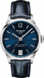 Correa de reloj Tissot T099.207.16.047.00 / T600041858 Cuero Azul 16mm