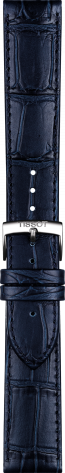 Correa de reloj Tissot T600041534 / T1224231604300A Cuero Azul 20mm