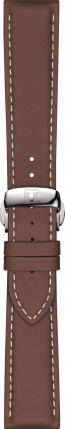 Correa de reloj Tissot T1274071604100 / T600044597 Cuero Marrón 21mm