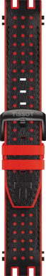 Correa de reloj Tissot T1154172705704 / T603045116 Caucho Negro