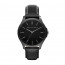 Armani Exchange correa de reloj AX2148 Cuero Negro 22mm + costura negro