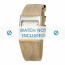 Boccia correa de reloj 3120-03 (BO3120-03-40BG) Cuero Beige + costura predeterminada