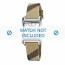 Burberry correa de reloj BU1577 Cuero Crema blanca / Amarillento