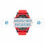 Diesel correa de reloj DZ7370 Acero/Silicona Rojo