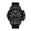 Diesel correa de reloj DZ4409 Cuero Negro 24mm