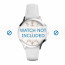 Fossil correa de reloj CH4000 Cuero Blanco 16mm + costura blanca