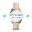 Fossil correa de reloj ES4007 Cuero Beige 16mm + costura predeterminada