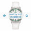 Lacoste correa de reloj LC-41-3-14-2199 / 2000565 Cuero Blanco + costura blanca