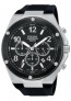 Pulsar correa de reloj PT3449X1 / VD53 X127 / PHG048X Caucho Negro 14mm
