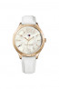 Tommy Hilfiger correa de reloj TH-268-3-34-1825 / TH679301822 Cuero Blanco 14mm + costura blanca