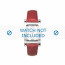 Tommy Hilfiger correa de reloj TH679300938 / TH-45-3-14-0700 - 1780749 Cuero Rojo 15mm + costura roja